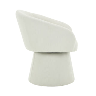 Modern Swivel Accent Chair With Ergonomic Barrel Design