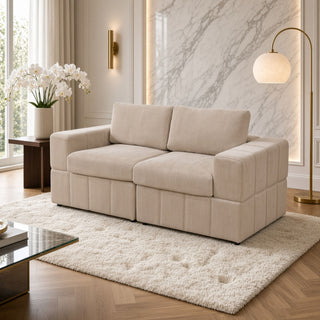 Oversized Modular Loveseat Set