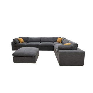 Custom Configuration Modular Sectional & Toss Pillows