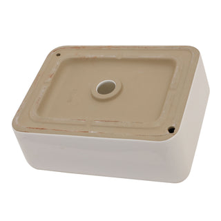 Modern European Style Ceramic Rectangular Vessel Bathroom Sink