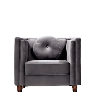 Chesterfield Accent Tufted Square Arm Side Chair