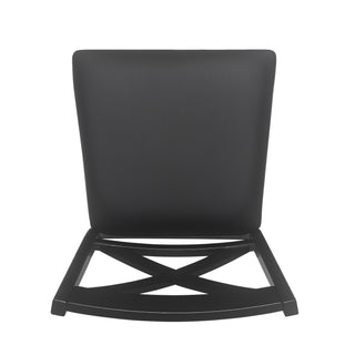 Farmhouse Style Counter Height Chair With Upholstered Seat