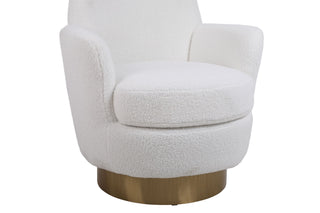 Teddy Swivel Barrel Chair, Swivel Accent Chairs Armchair For Living Room