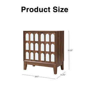 Double Door Cabinet - Walnut