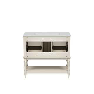 Bathroom Vanity Cabinet With Undermount Sink, 4 Drawer Set