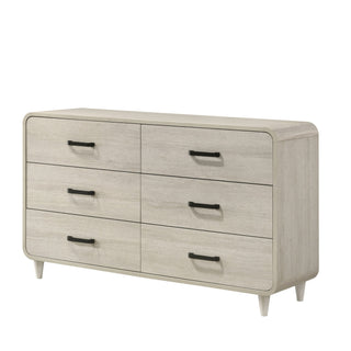 6 Drawer Dresser With Ample Storage Space - Antique White
