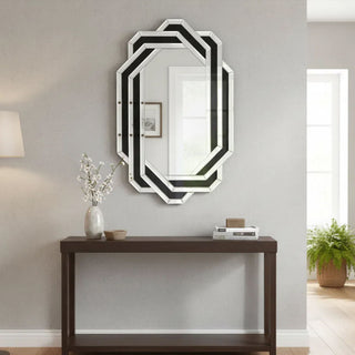 Diamond Wall Mirror - Silver