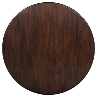 Verety - 5 Piece Round Dining Set With Chairs - Dark Brown