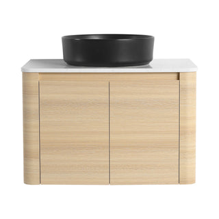 Mounted Bathroom Vanity With Art Sink & 2 Soft Close Doors