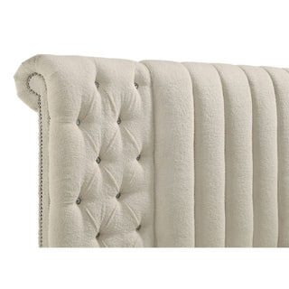 Santiago - Upholstered Round Storage Bed With Built In Charging Ports