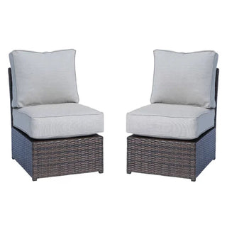 Modern Wicker Outdoor Seating Set With Cushions