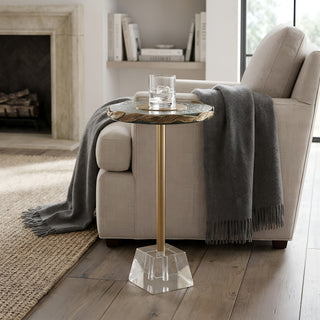 Anaheim - Round Accent Table - Gold