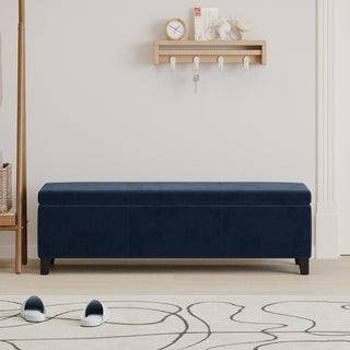 Upholstered Storage Ottoman Bench