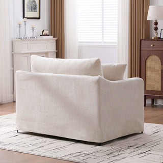 Accent Chair With 2 Bolster Pillows