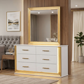 Obsession - Square Mirror - White