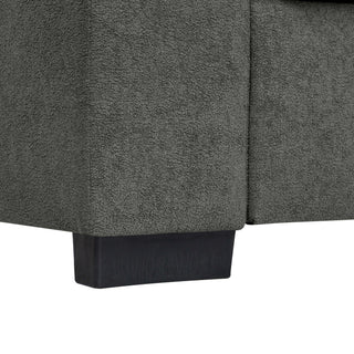 Upholstered Sofa With Toss Pillows - Dark Gray