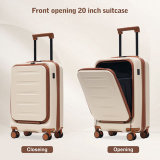 Hardside Luggage Set 5 Piece With Front Opening