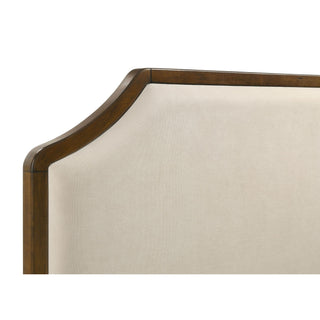 Leonide - Panel Bed With Upholstered Headboard