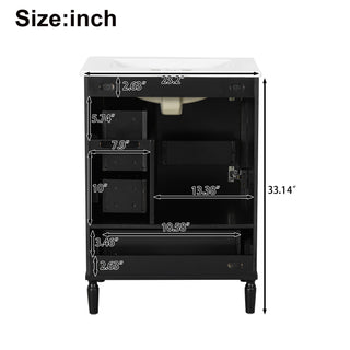 Traditional Bathroom Vanity Set With Soft Close Doors