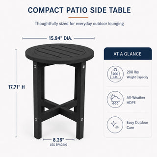 Round Outdoor Side Table