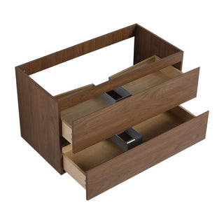 Wall Mounted Bathroom Vanity And Sink, 2 Soft Close Drawers