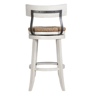 Stool With Natural Seagrass Seat