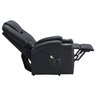 Macklin - Power Lift Massage Recliner With Heat And Dual Cupholders