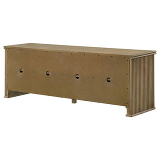 Dreydon - 4 Door TV Stand With Adjustable Shelves And Cable Management - Light Brown