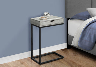 Accent Table, C - Shaped Contemporary Elegant Desig