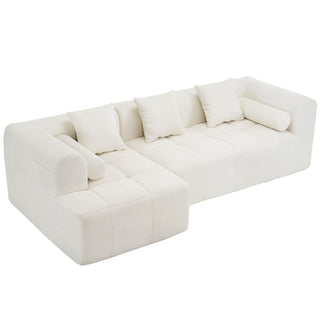 Sectional Free Combined Sofa With 2 Side Pockets