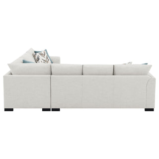 Radison - Upholstered Sectional Sofa With Hidden Sleeper - Greige