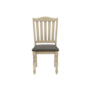 Dining Chair, Upholstered, Side, Transitional (Set of 2) - Gray