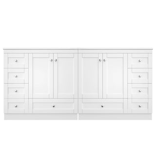 Shaker Free Standing Bathroom Vanity Cabinet & Sink, Soft Close Drawers, Soft Close Doors