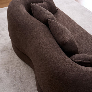 Foldable Sofa Bed, Boneless Couch Convertible Sleeper With 4 Pillows