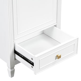 Freestanding Bathroom Vanity With Sink, Soft Closing Door, Drawer Storage - White