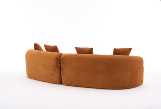 4 Seater Sofa With Fabric, 30D, 60 Hardness Full Sponge, 4 Pillow For Living Room, Home Furniture Sleeper Sectional Sofa For Apartment