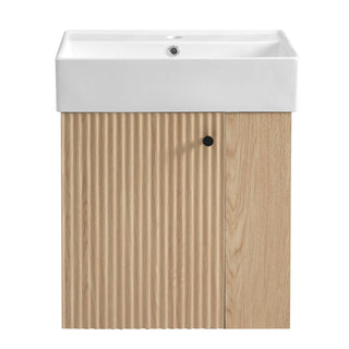 Modern Floating Bathroom Vanity With Ceramic Basin Perfect For Small Bathrooms