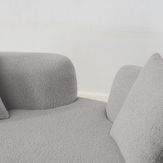 Modern Curved Loveseat