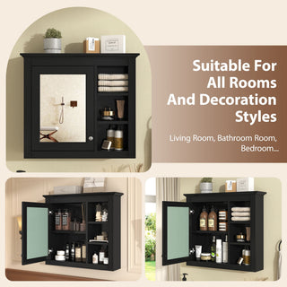 Modern Wall-Mounted Medicine Cabinet With Mirror
