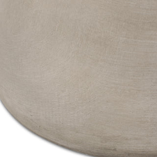 Cylindrical Design, Outdoor Lightweight Concrete Side Table
