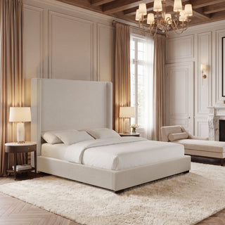 Hampton - Upholstered Platform Bed With Tall Headboard