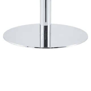 Circular Bar Table - White / Silver
