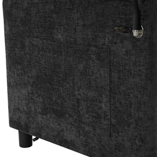 Loveseat Sofa Bed Sleeper With Reversible Backrest, Side Pockets, USB Ports, Phone Holder