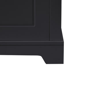 Tall Freestanding Bathroom Storage Cabinet With 2 Doors And Adjustable Shelves