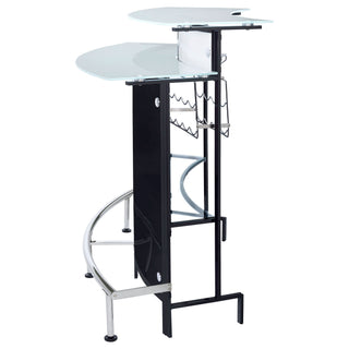 Keystone - Home Bar With Stemware & Wine Storage - Black