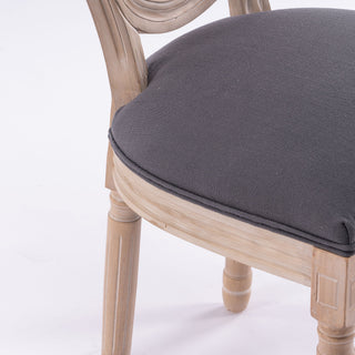 French Country Dining Chairs & Round Back (Set of 2)