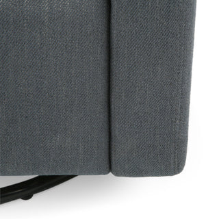 Landau Contemporary Fabric Upholstered Swivel Recliner