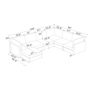 Modular Sectional With Custom Configuration