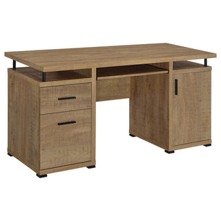 Swan - 2 Drawer Computer Desk - Mango Color