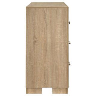 Merritt - 6 Drawer Dresser Cabinet - Light Oak
